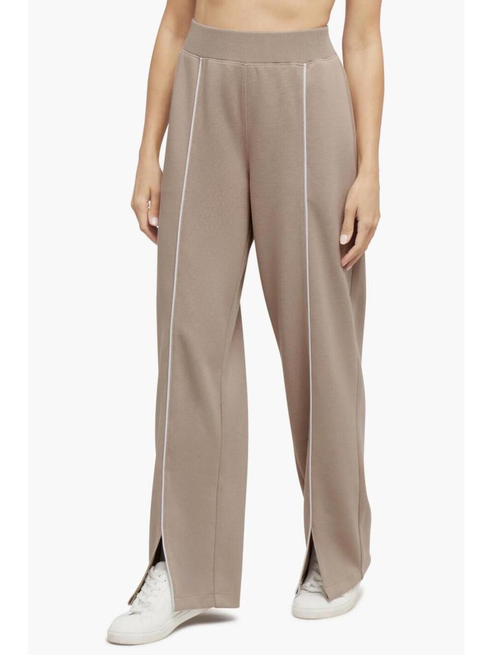 SPANX Airpique Straight Tan track Pants   M
